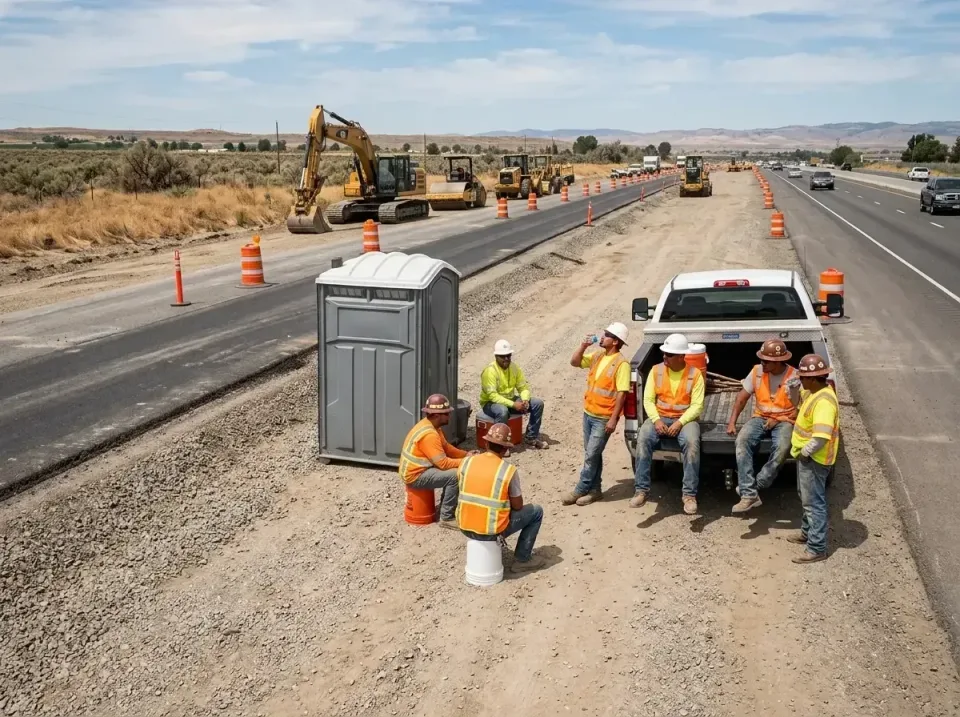 highway-road-construction-crew-007 — frequently asked questions, Porta Potty and Restroom Rentals in Gearhart, OR